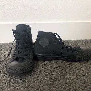 All black converse